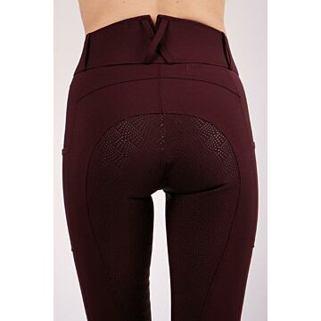 Reithose Montar Highwaist fullgriff Plum 