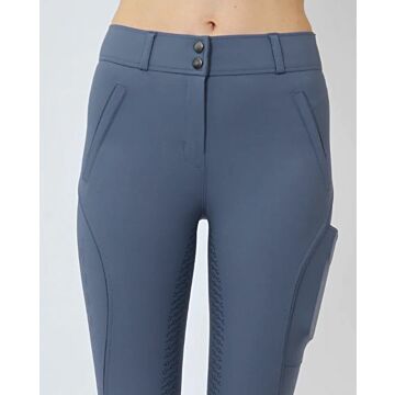 Reithose Rebel by Montar Piping Dove Blue