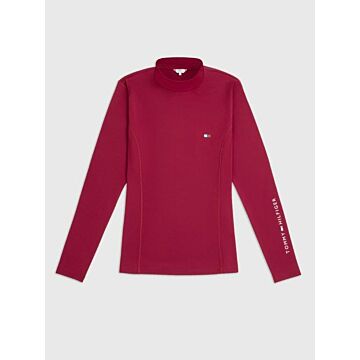 Trainiershirt Tommy Hilfiger High Neck Rouge