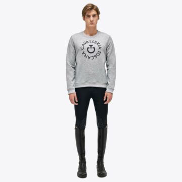 Pullover Cavalleria Toscana Pixel Stitch Grau