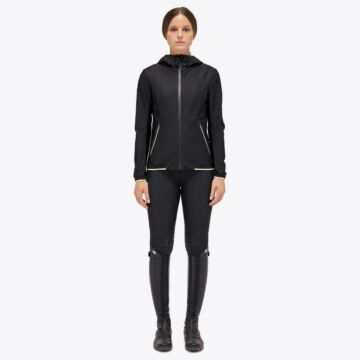 Weste Cavalleria Toscana Bonded Jersey Mesh Schwarz