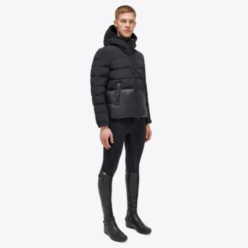 Jacke Cavalleria Toscana Hooded Nylon Puffer Black