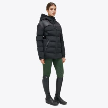 Jacke Cavalleria Toscana Long Hooded Nylon Black