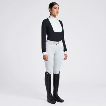 Turniershirt Cavalleria Toscana Pleated Bib Blau