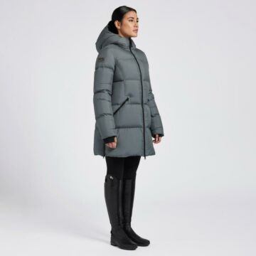 Jacke Cavalleria Toscana Down Padded Long Grau