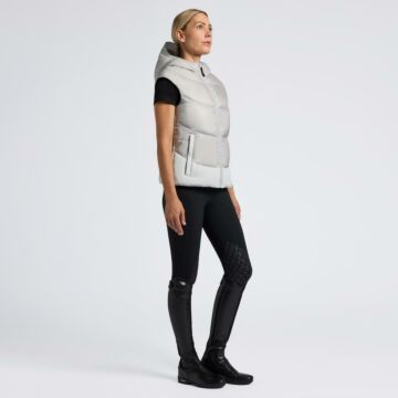 Körperwarmer Cavalleria Toscana Down Padded Nylon Lichtgrijs