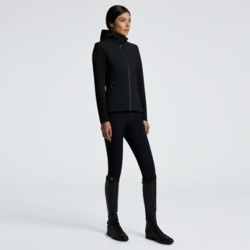Weste Cavalleria Toscana Tech Knit Softshell Zwart