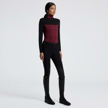 Trainiershirt Cavalleria Toscana L/S Tech Wool Bordeaux