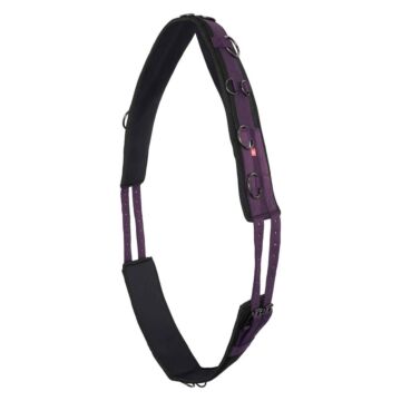 Longiergurt Imperial Riding Nylon Deluxe Extra Black berry