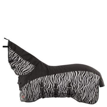 Sommerdecke Premiere 3in1 meshmet vaste hals en buikflap Zebra