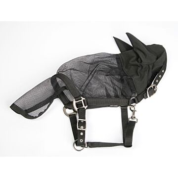 Fliegemaske halster Harry's Horse met oren Black
