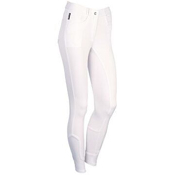 Reithose Harry's Horse Redwood fullgriff Junior Weiß