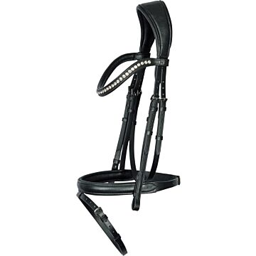Trensenzäume Harry's Horse Nero soft Schwarz/Silber