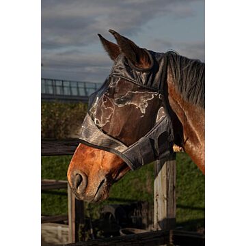 Fliegemaske Harry's Horse Flyshield zonder oren Black Fliegemaske Harry's Horse Flyshield zonder oren Black