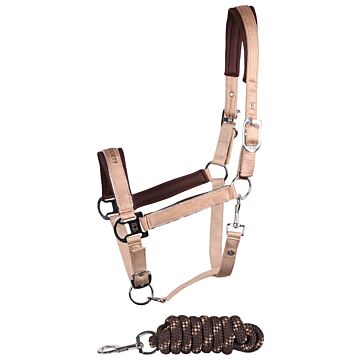 Halfter-set Harry's Horse Satin Eli Silver Mink