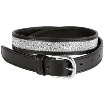 Gürtel Harry's Horse Leder Crystal Drops Silber