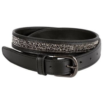 Gürtel Harry's Horse Leder Crystal Drops Gunmetal