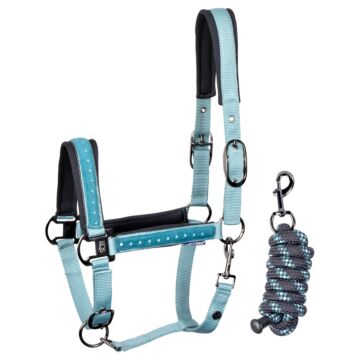Halfter-set Harry's Horse Crystal Teal
