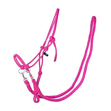 Seilhalfter mit Zügel QHP Fuchsie