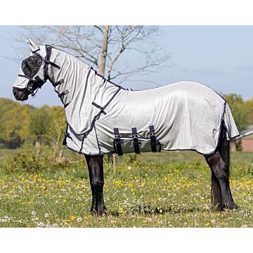 Fliegedecke QHP mit Hals und Hut Big neck Grau Fliegedecke QHP mit Hals und Hut Big neck Grau