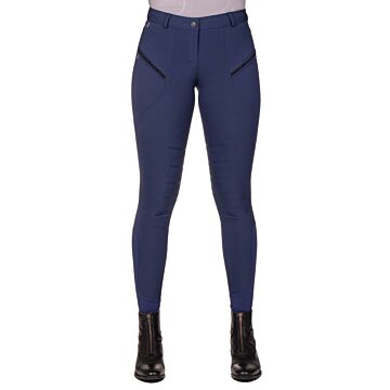 Reithose QHP Jace kniegriff Navy