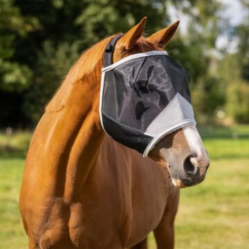 Fliegenmaske QHP Solaire zonder oren Grijs 