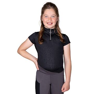 Trainiershirt QHP Djune Junior Schwarz 
