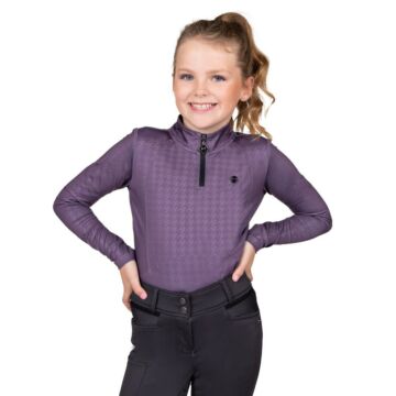 Trainiershirt QHP Fayen Junior Vintage Violet