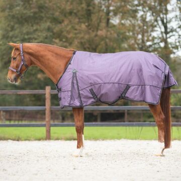 Turnout decke QHP Collection fleece lining Amethyst 