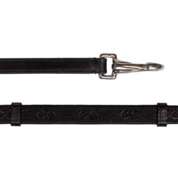 Zügel PresTeq FayRein gebisslose mit Clip Black