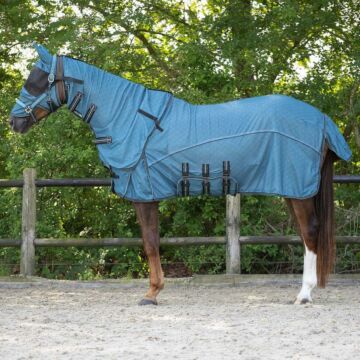 Fliegendecke QHP Collectie met nek& hoed Ocean breeze