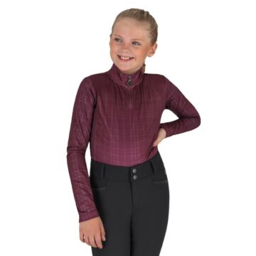 Trainiershirt QHP Zahra Junior Wine Red