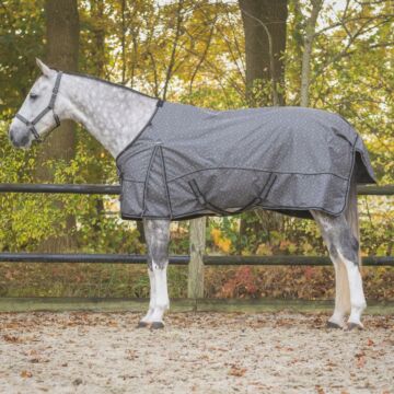 Regendecke QHP Turnout Collection 300gr Grey Reflective