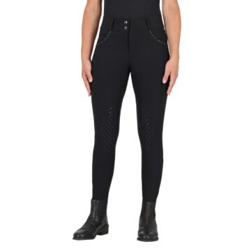 Reithose QHP Oakleigh leggrip Black 