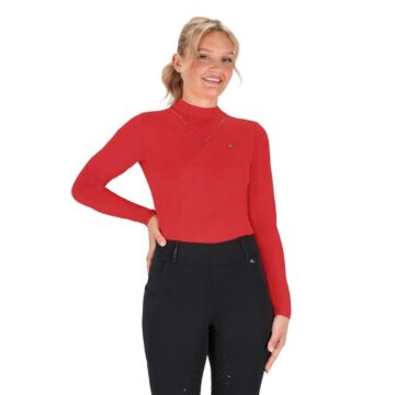 Trainiershirt QHP Oakleigh Sunset red 