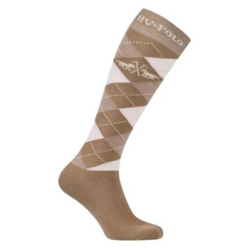 Reitsocken HV Polo Argyle Champagne