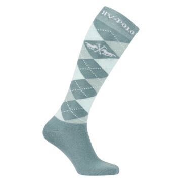 Reitsocken HV Polo Argyle Aqua Sky