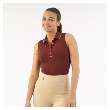 Polo ärmellos BR Kiki New Maroon